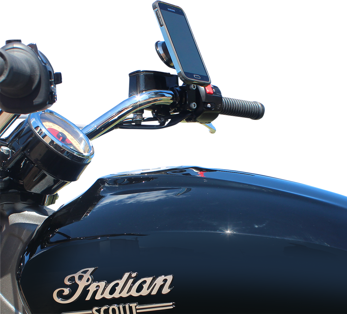 Klock Werks iOmount™ For Indian - Right Perch Mount - Black - Scout