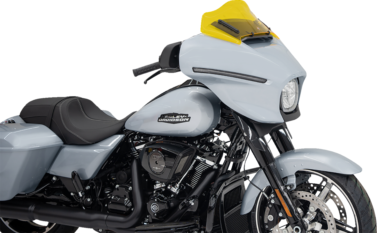 Klock Werks Kolor Flare® Windshield - 8" - Yellow - '23-'25 FLHX