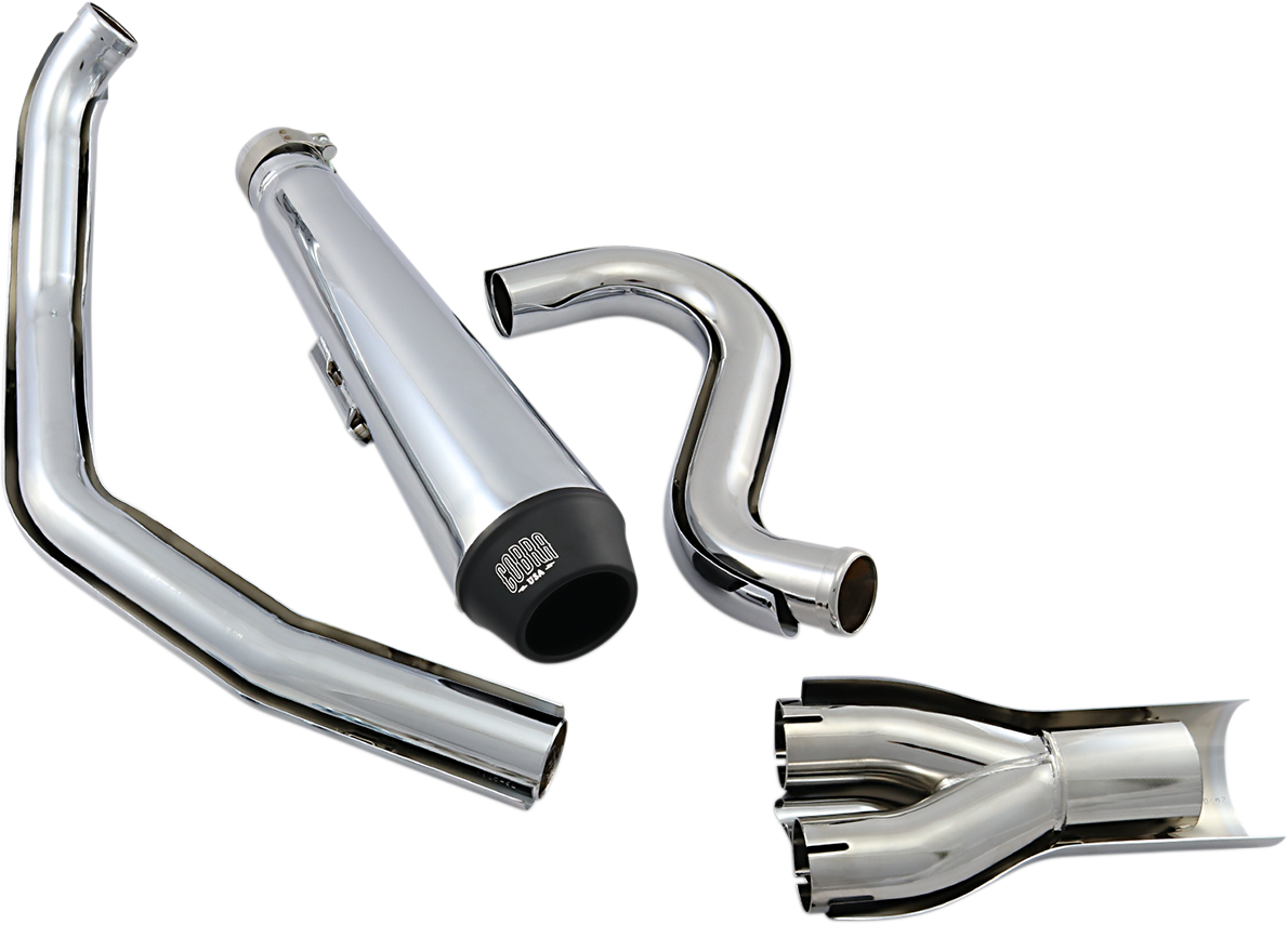 Cobra El Diablo Exhaust - Chrome - '88-'06 Softail