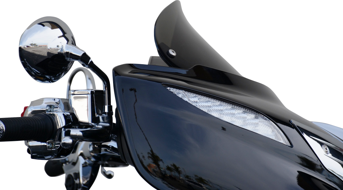 Wind Vest Windshield - Dark Smoke - 10" - Indian