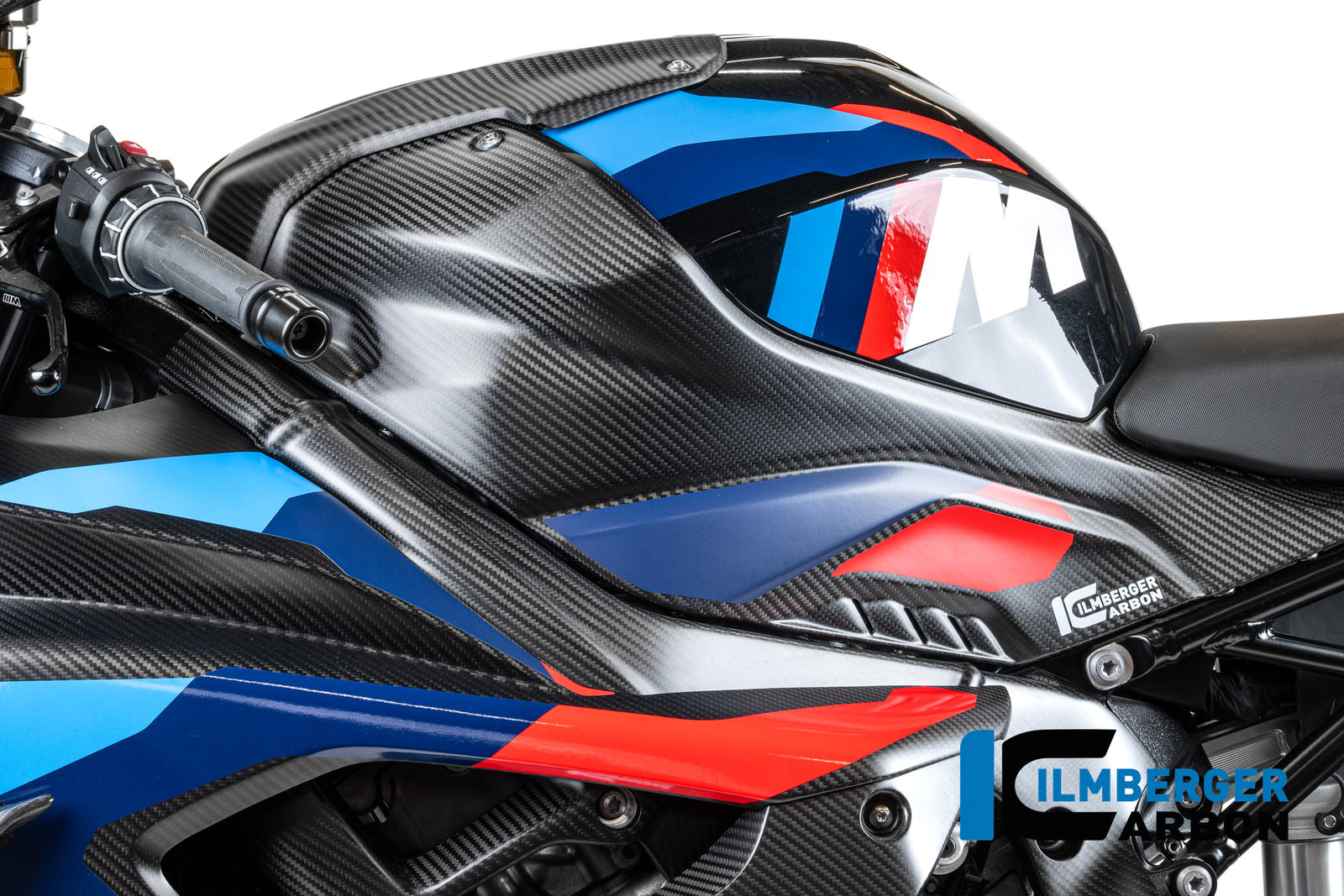 Ilmberger Carbon Tank Side Panel Full Version Left BMW M1000RR / S1000RR - Matte / Twill