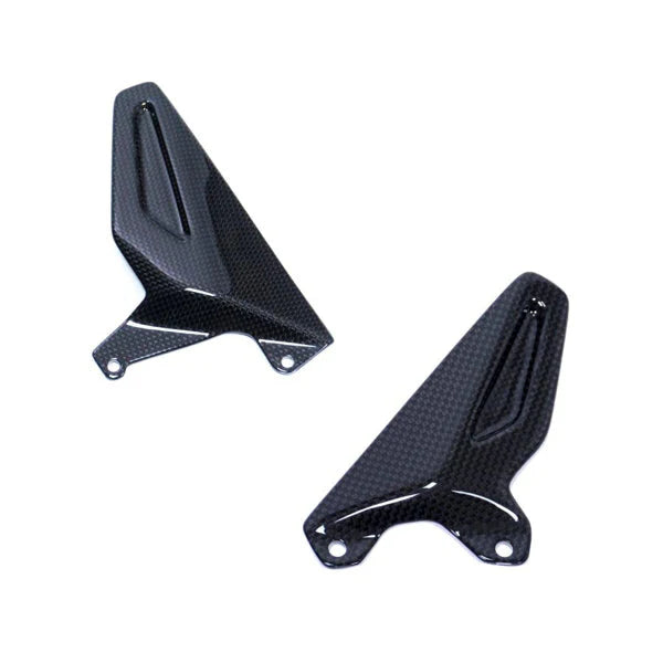 Ilmberger Carbon Fiber Heel Guards For Ducati Panigale V4 V4S Speciale - Gloss