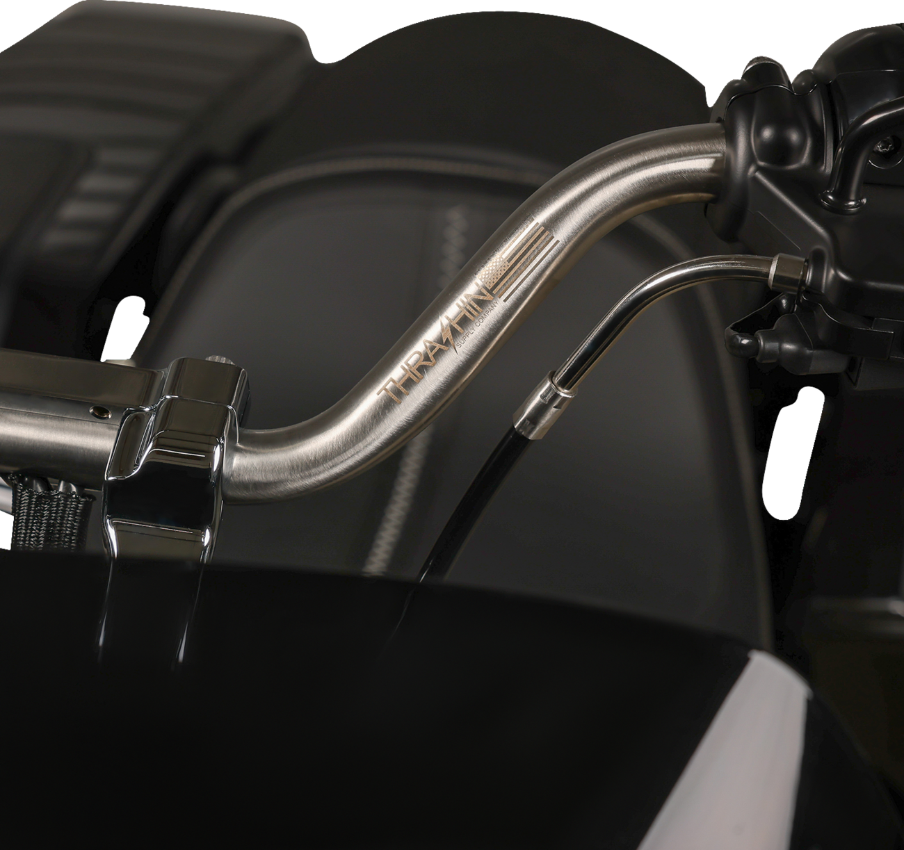 Thrashin Supply CO. 1" Handlebar - High Bend - Stainless Steel