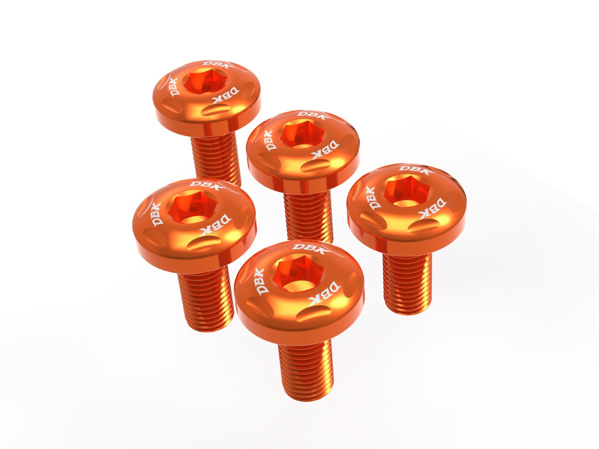 Ducabike DBK KVT74 KTM 990 Duke Exhaust Protection Screws Kit - Orange