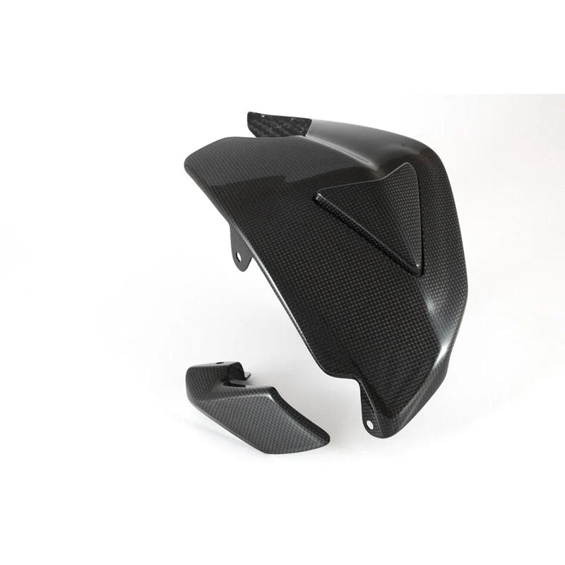 Fullsix Carbon Fiber Swingarm Guard Cover With Shark Fin For Ducati Panigale V2
