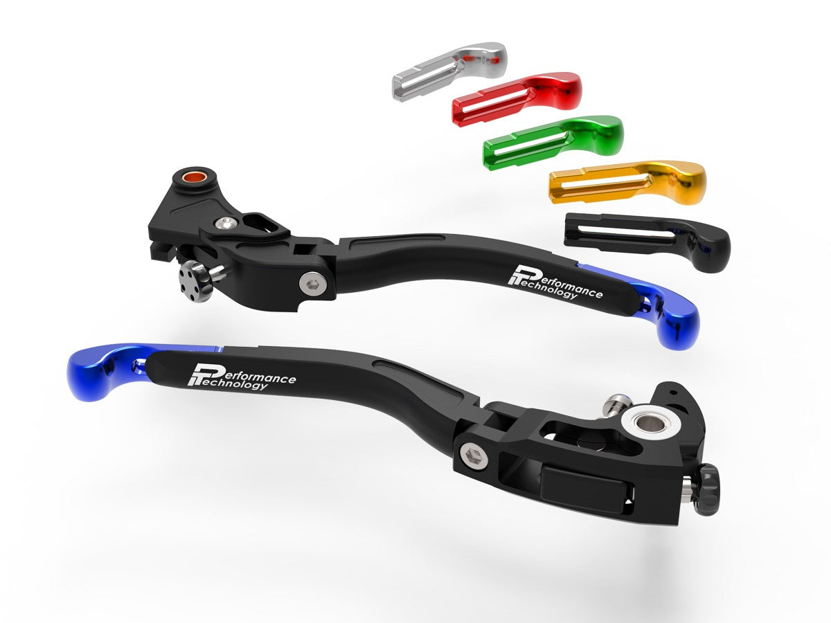 Ducabike DBK L20 Evo BMW Brake + Clutch Adjustable Levers - BLACK-RED
