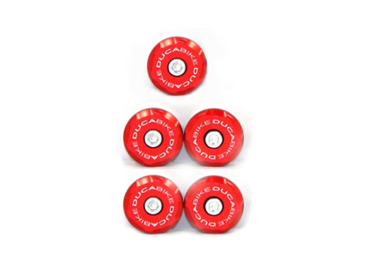 Ducabike DBK TTHM01 Kit Frame Plugs - RED