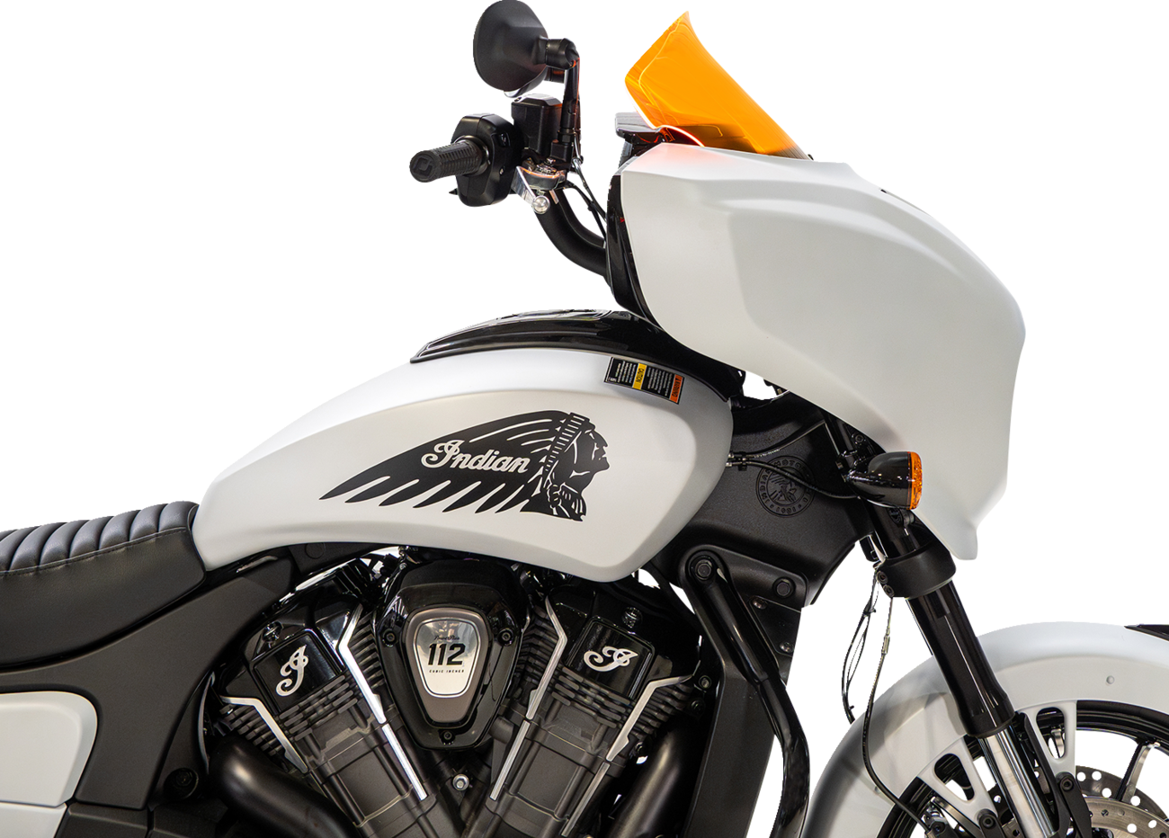 Klock Werks Windshield - 9" - Orange Ice - Chieftain PowerPlus/Roadmaster PowerPlus