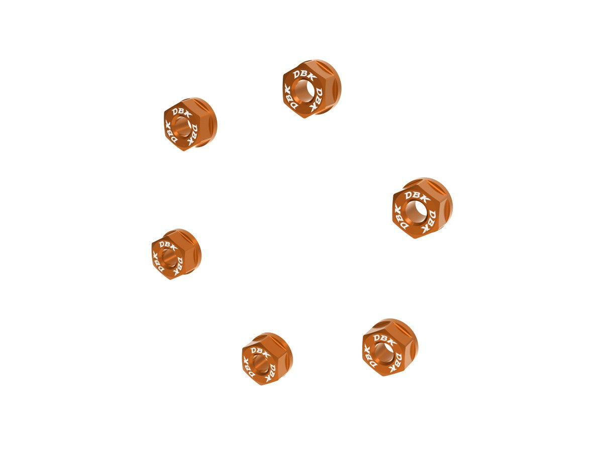 Ducabike DBK 6DSB04 NUTS SET REAR SPROCKET CARRIER M8x1.25 - Orange