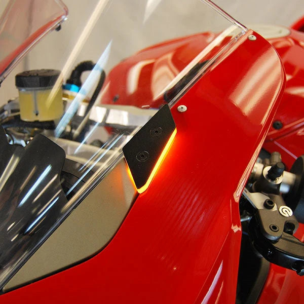 NRC Mirror Block Off Plate LED Turn Signals For Panigale V4 V4S V4R