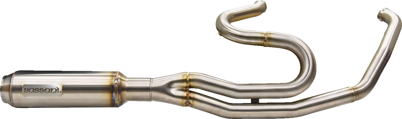 Bassani Xhaust 2-Into-1 Mid-Length Super Bike Exhaust System - Stainless Steel