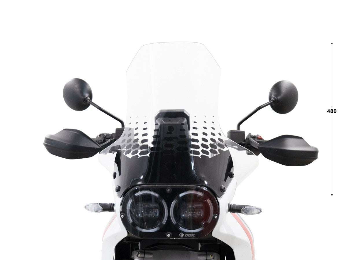 Ducabike DBK CUP24 DesertX Increased Windscreen Maxi Comfort - TRANSPARENT