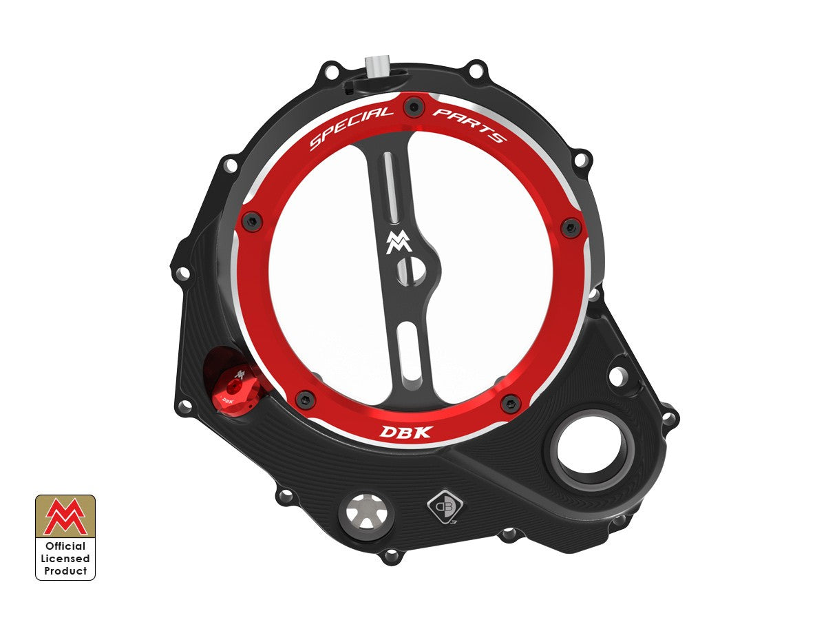 Ducabike DBK Clear Clutch Cover 3D-EVO Moto Morini - BLACK-RED