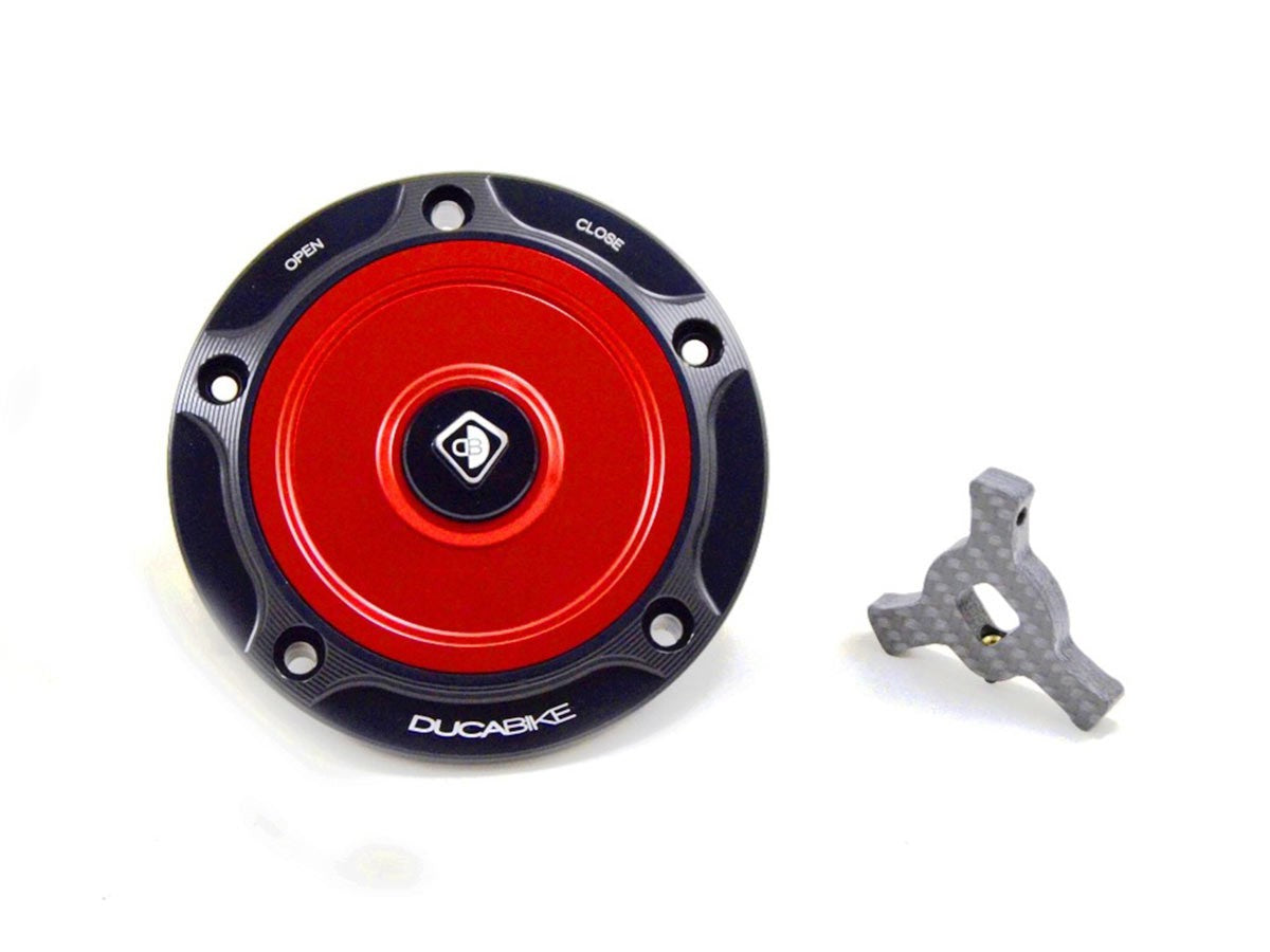 Ducabike DBK Tsb06 Fuel Tank Cap - BLACK-RED