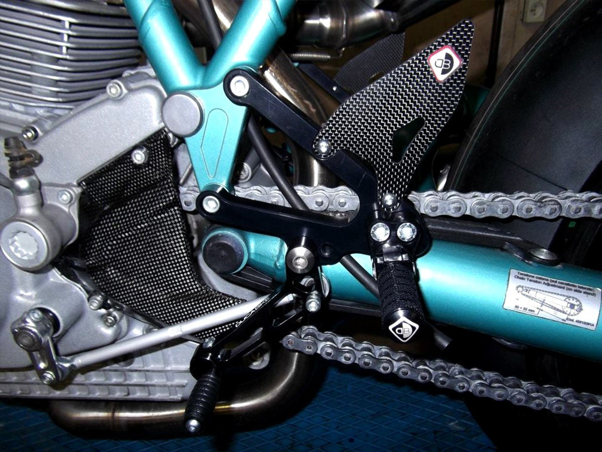 Ducabike DBK PRSC01 Pilot Adjustable Rearset - BLACK-BLACK