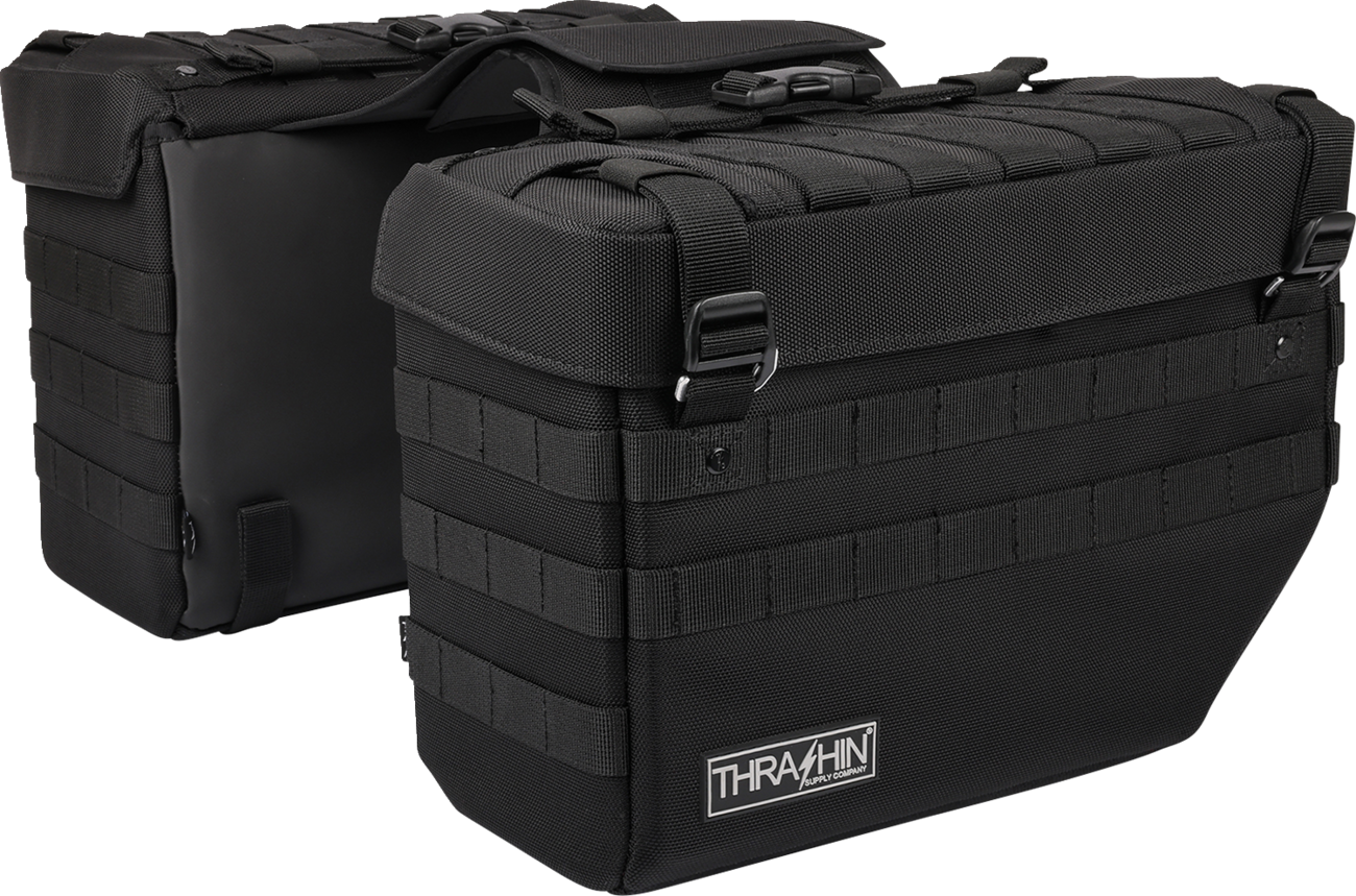 Thrashin Supply CO. Expedition Saddlebags - Black
