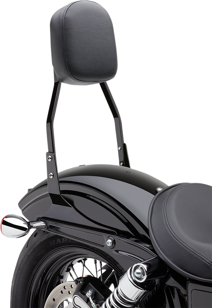 Cobra Standard Sissy Bar - Black - Dyna