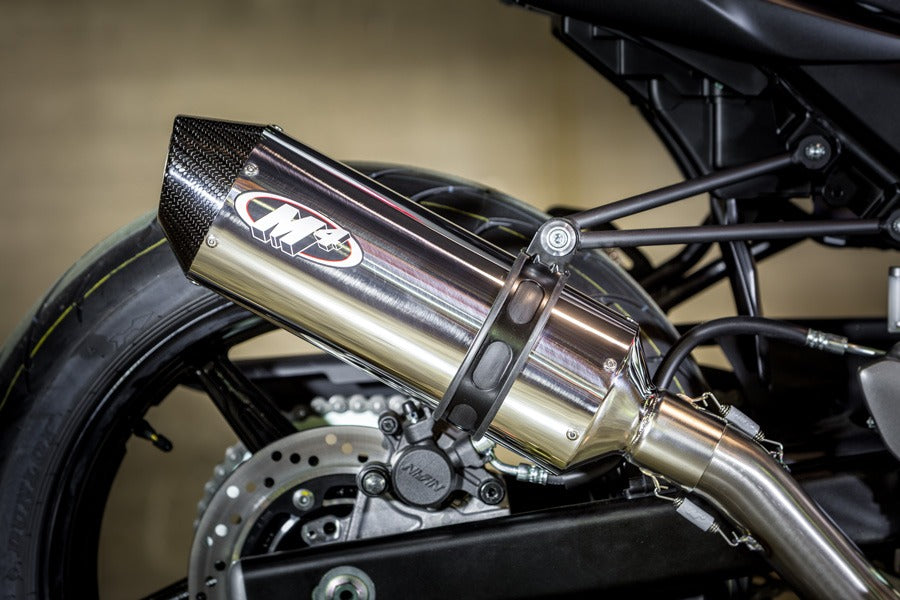 M4 Exhaust 2017 SV-650 Race Full System with Polished muffler