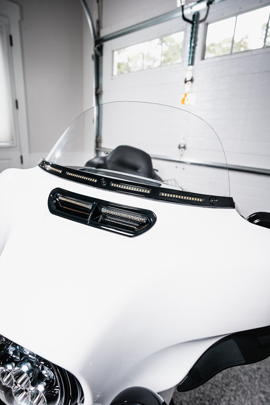 Custom Dynamics Windshield Trim - Black