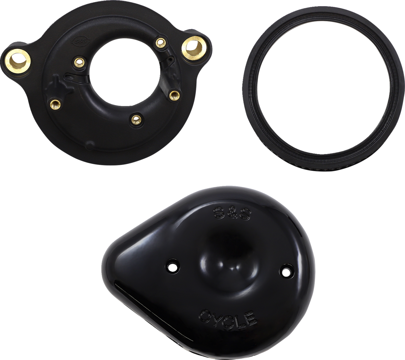 S&S Cycle Mini Teardrop Stealth Air Cleaner Kit - Gloss Black