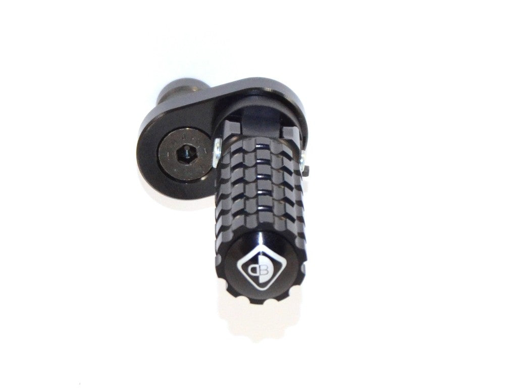 Ducabike DBK PPSCRA01 Adjustable Foot Pegs Scrambler - BLACK