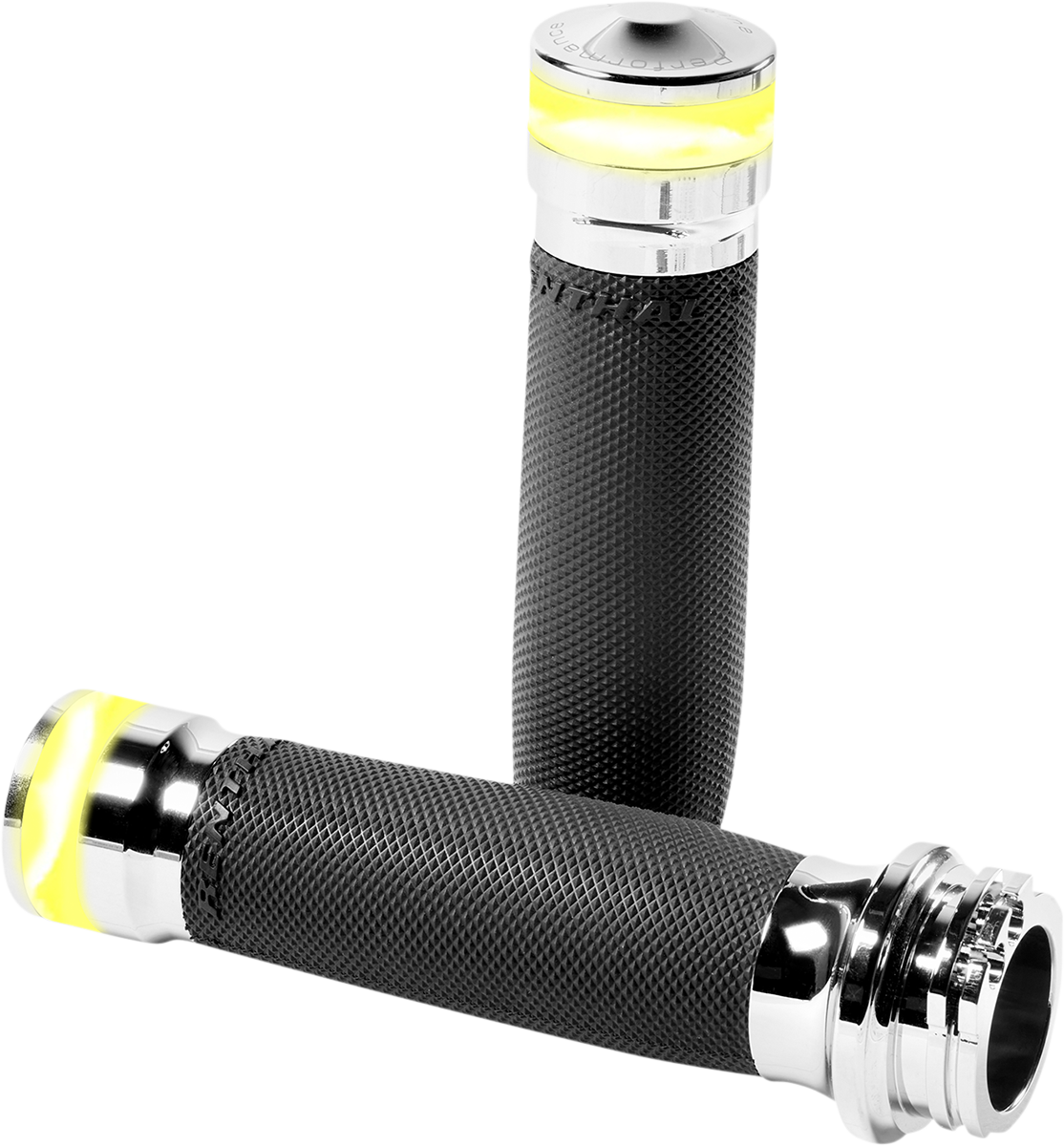 Performance Machine (PM) Vision Series Contour LED Turn Signal Grips - Cable - Chrome