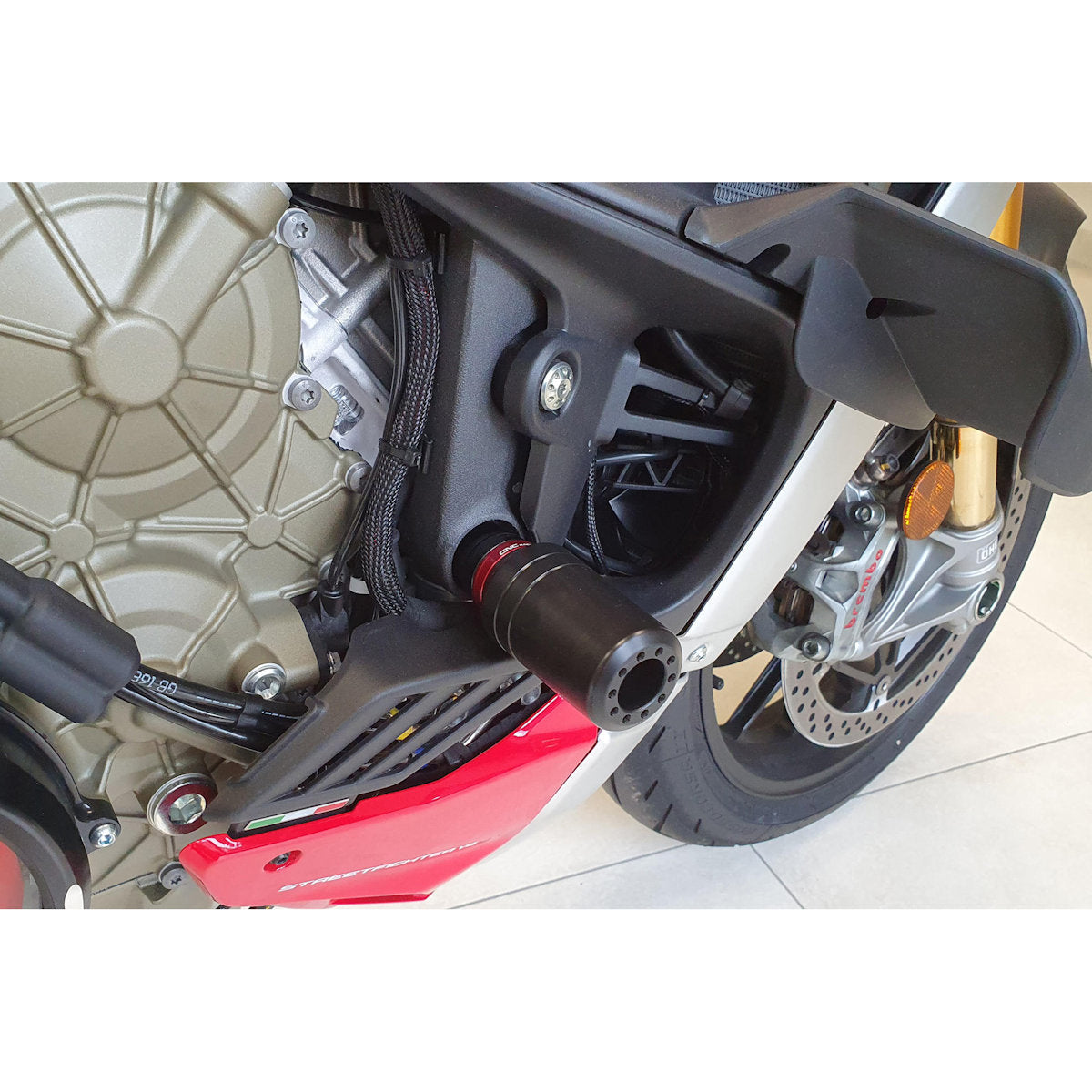 CNC Racing No Cut Frame Slider Kit for Ducati Streetfighter V4 V4S