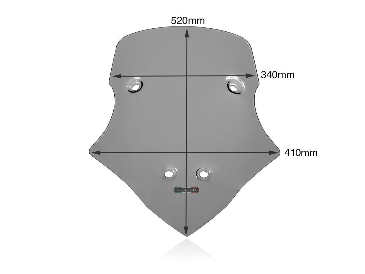 Ducabike DBK CUP16 MTS V4 Intermediate Windscreen - SMOKE