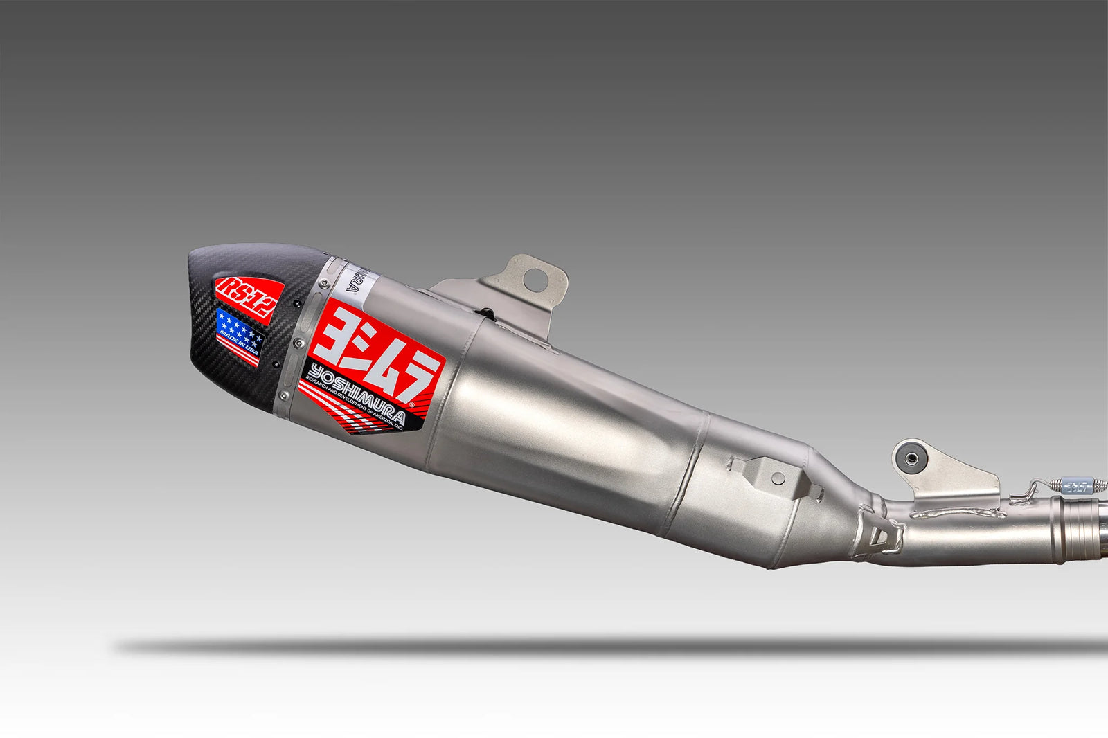 Yoshimura KX250/X 25-26 RS-12 Stainless Full Exhaust, W/ Stainless Muffler