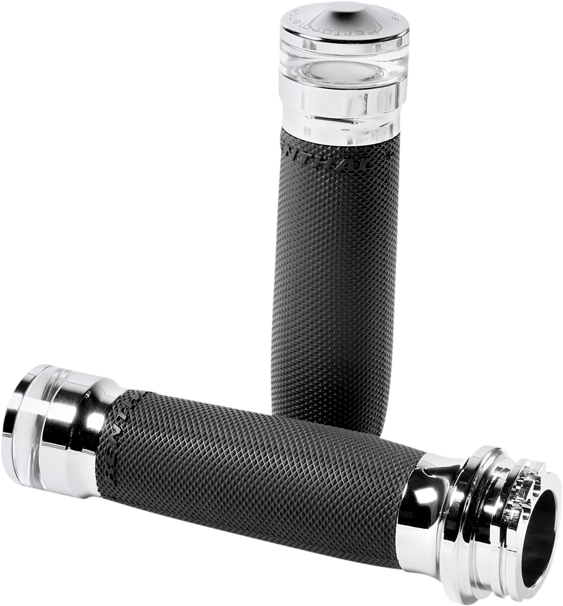 Performance Machine (PM) Vision Series Contour LED Turn Signal Grips - Cable - Chrome