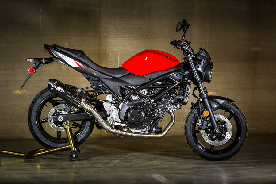 M4 Exhaust 2017 SV-650 Race Full System with Carbon muffler
