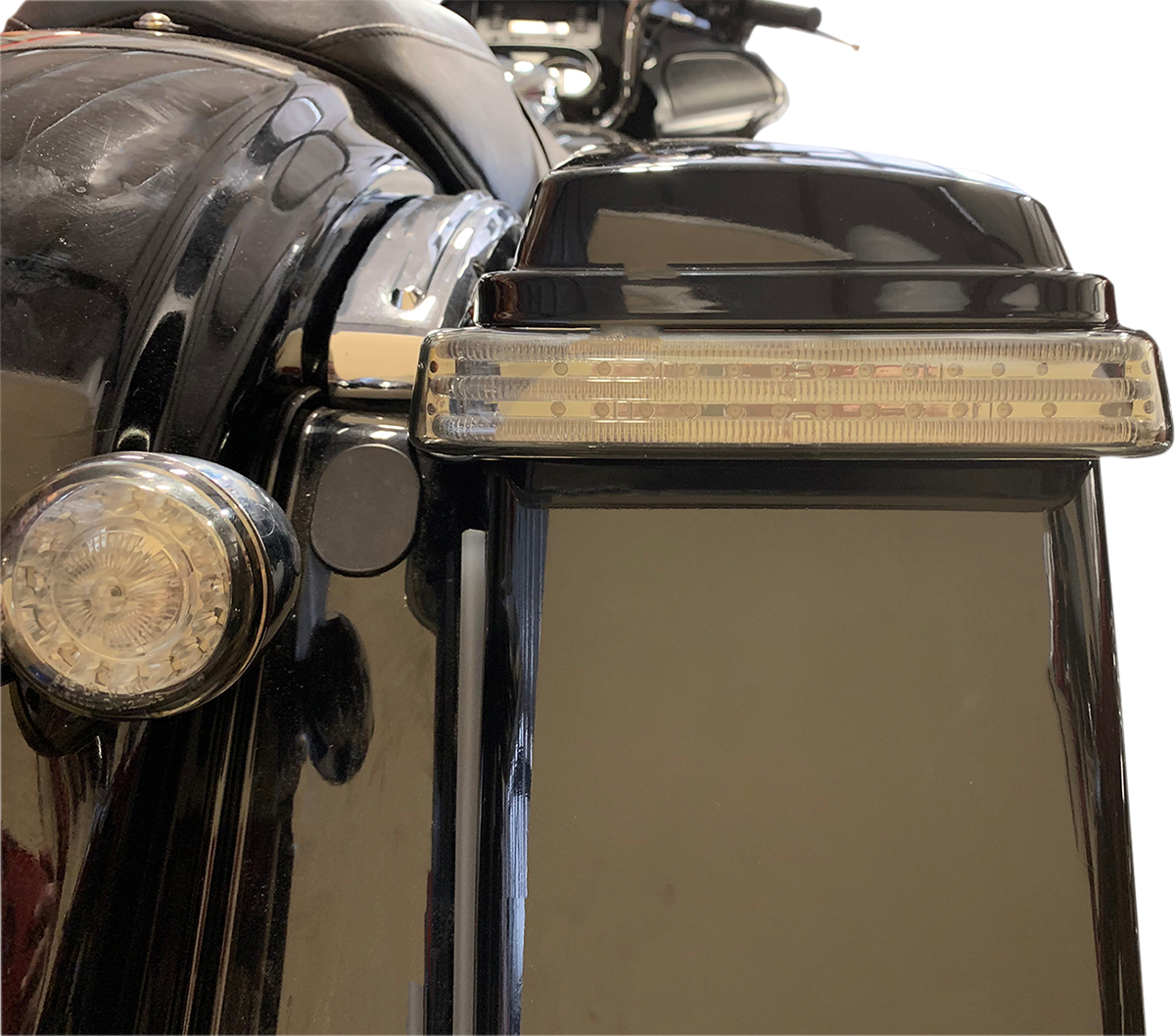 Custom Dynamics Saddlebag LED Lights - Sequential - Chrome/Smoke