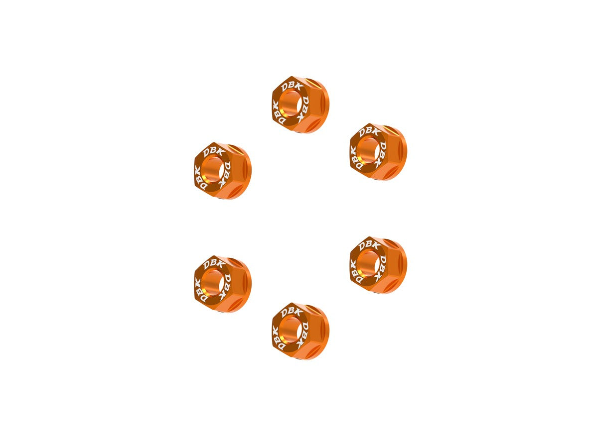 Ducabike DBK 6DSB03 Nuts Set Rear Sprocket Carrier - Orange