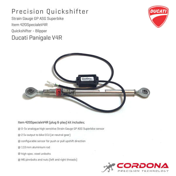 Cordona GP ASG Plug And Play Quickshifter Kit For Panigale V4R