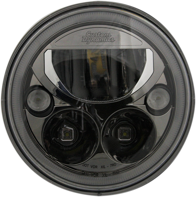 Custom Dynamics LED Headlight - 7" - Black