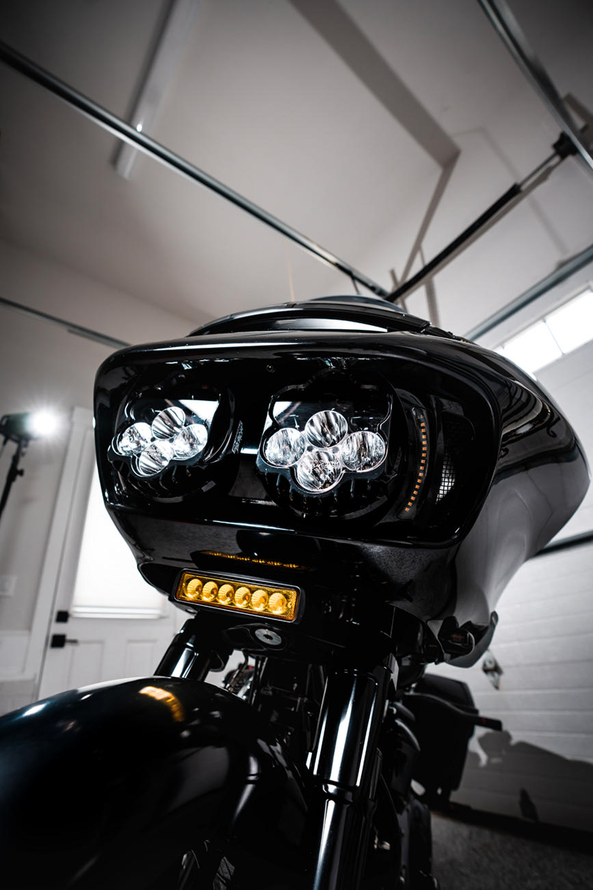 Custom Dynamics Shark Demon® 2 Headlight - Road Glide
