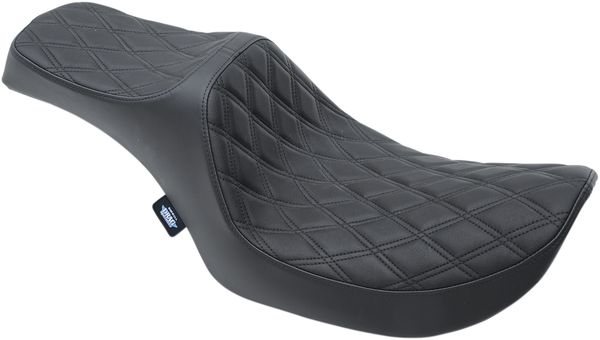 Drag Specialties Seats Predator III Seat - Double Diamond - Black Stitching - FXR '82-'00