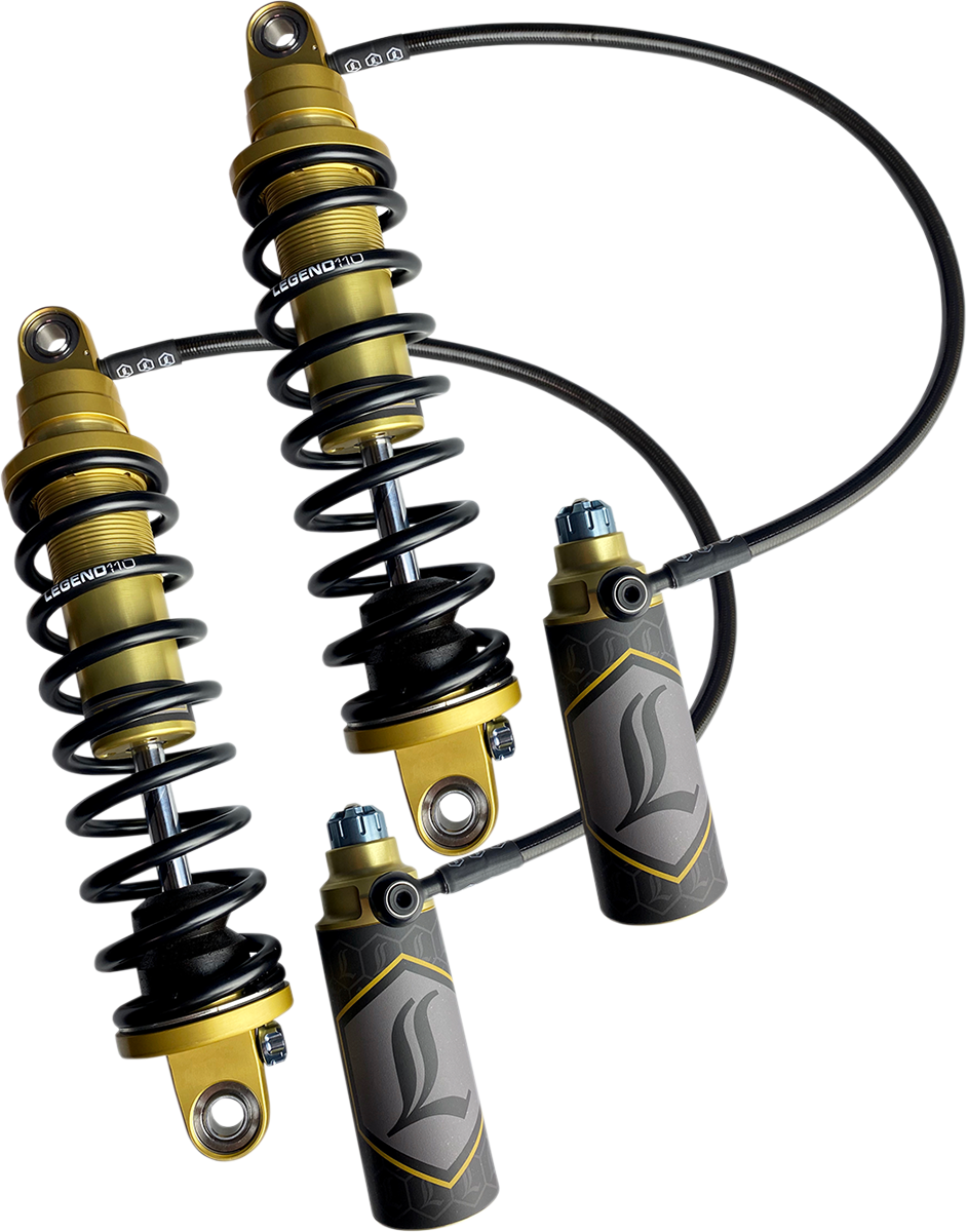 Legend Suspension REVO ARC Remote Reservoir Shocks - 14" - Standard - Gold