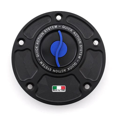 TWM Quick Action CNC Aluminum Gas Cap For Yamaha - TYPR.01 - Blue