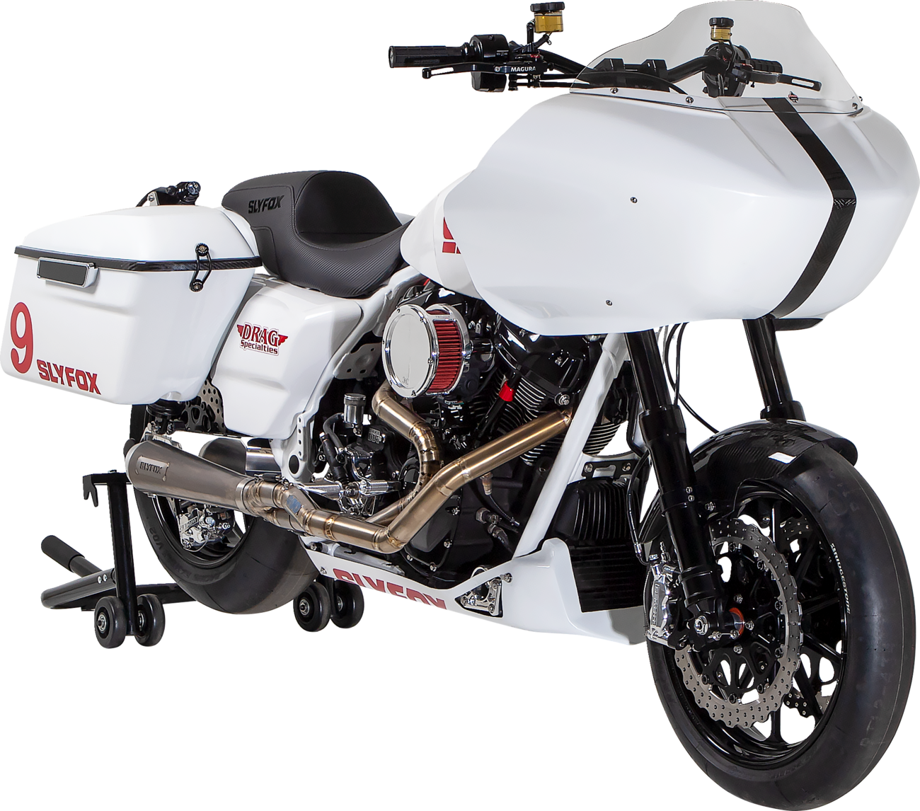 Slyfox Front Fender - Shorty - Carbon Fiber/Gloss