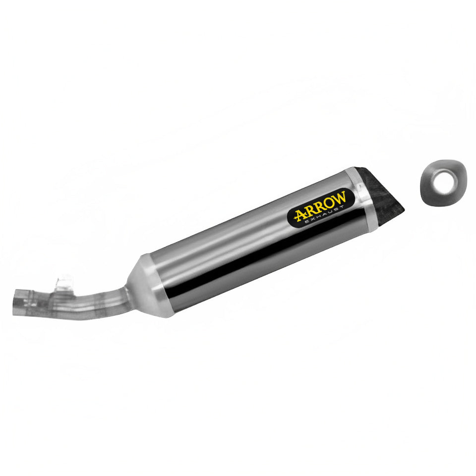 Arrow 51503AKN Street Thunder Aluminium Dark Slip On With Carbon End Cap
