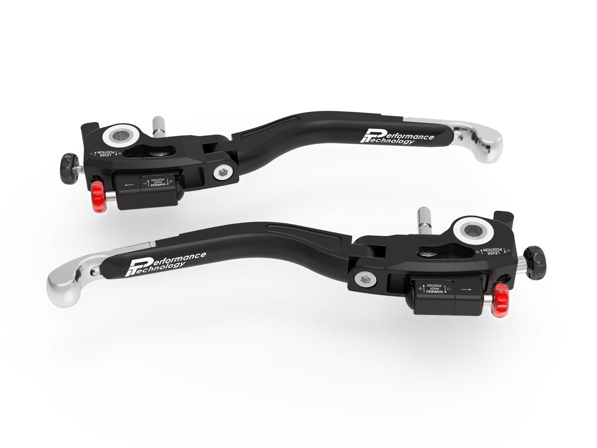 Ducabike DBK L25 Ultimate Brake + Clutch Levers Double Adjustment - BLACK-SILVER