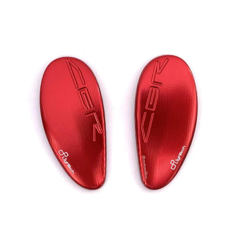 LighTech CNC Aluminum Mirror Block Off Plates Honda CBR 1000 RR-R SP - Red