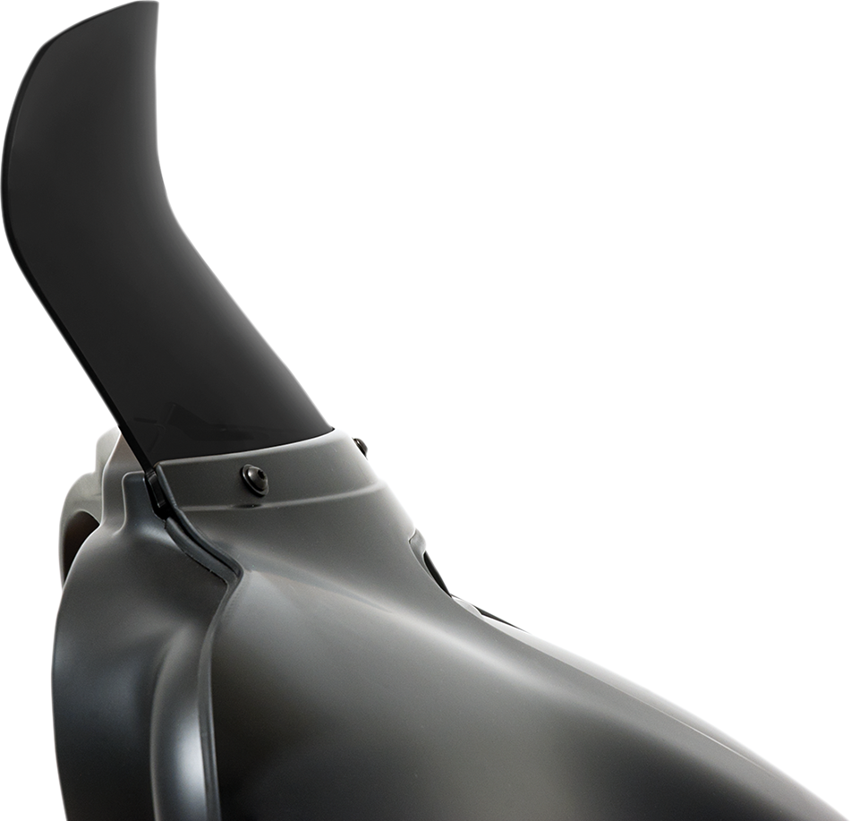 Memphis Shades Spoiler Windshield - 8-1/2" - Dark Black Smoke - FLH