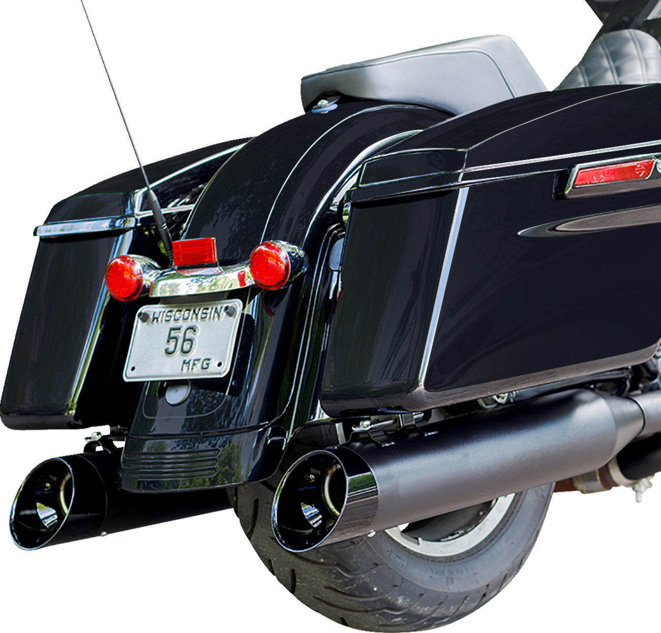S&S Cycle 4-1/2" Black MK45 Cutlass Performance Mufflers