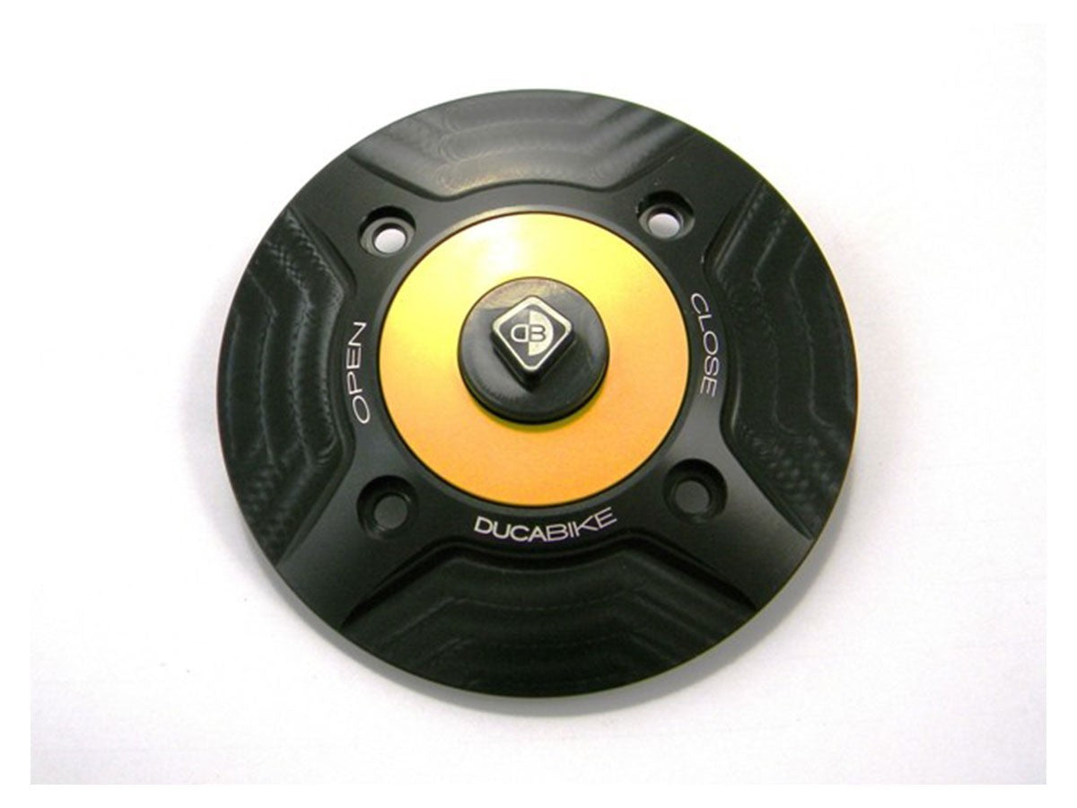Ducabike DBK Tsb04 Fuel Tank Cap - BLACK-GOLD