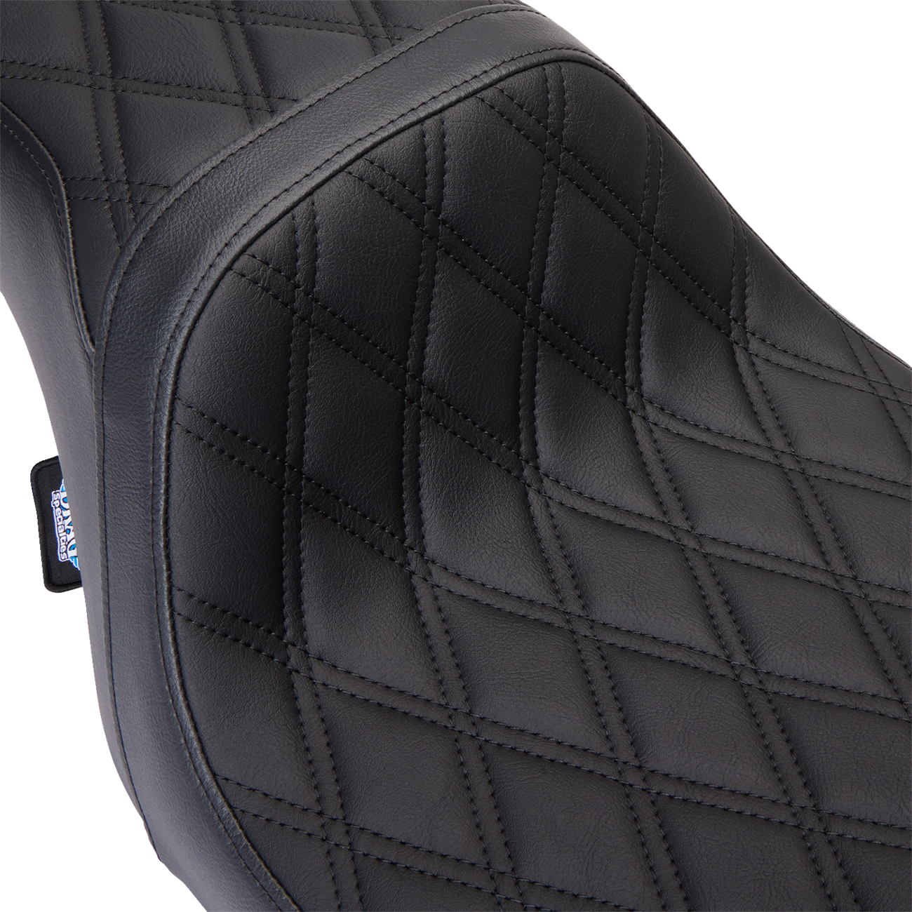 Drag Specialties Seats Predator 1Up Seat - Vinyl - Double Diamond Black Stitch - FLH '08-'23