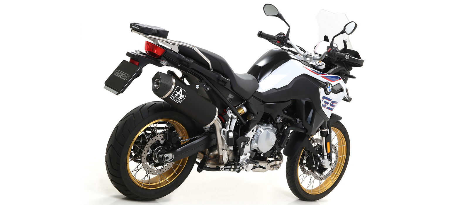 Arrow 72629AKN Maxi Race-Tech Aluminium Dark Slip On With Carbon End Cap