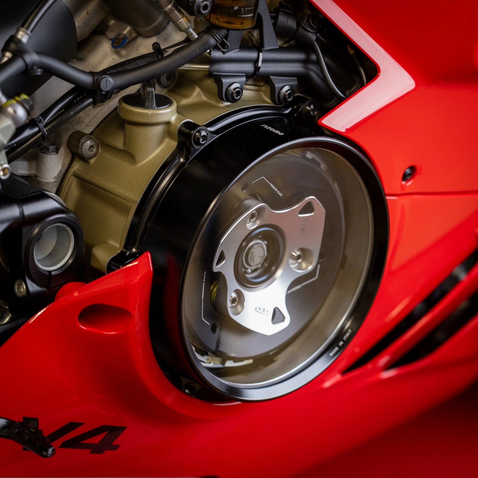 Rizoma Clear Clutch Cover Kit For Ducati Stretfighter V4 V4S