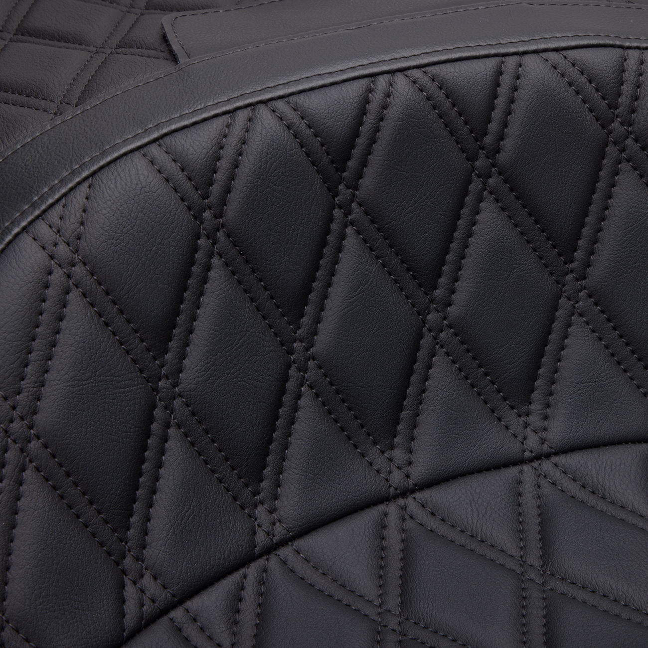 Drag Specialties Seats Freedom Seat - Vinyl - Double Diamond Black Stitch - FLH '97-'07